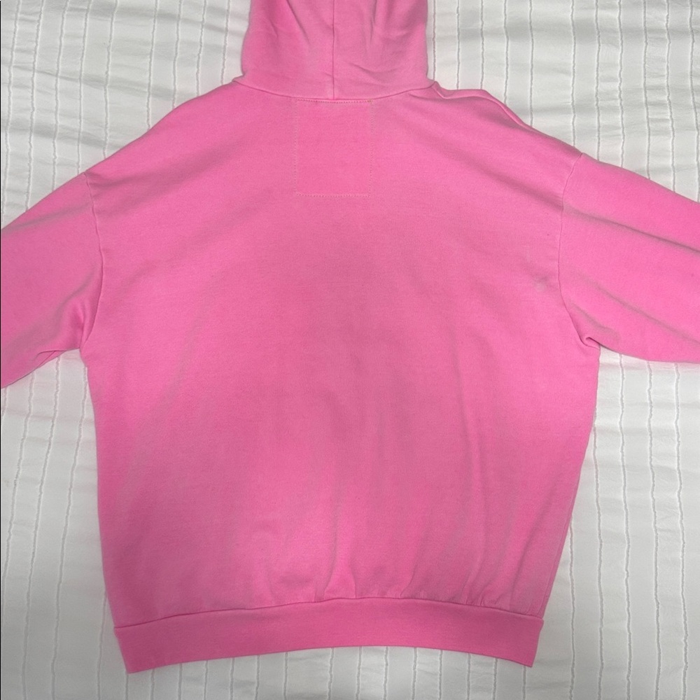 Aviator Nation Pink Logo Pullover Relaxed Hoodie *FLAWED* - Picture 6 of 6